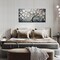 Canvas Wall Art – White Tree of Life Flowers, 30"x60", Modern Bedroom & Living Room Decor, Ready to Hang